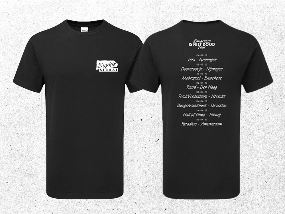 Tour 2023 T-shirt Zwart
